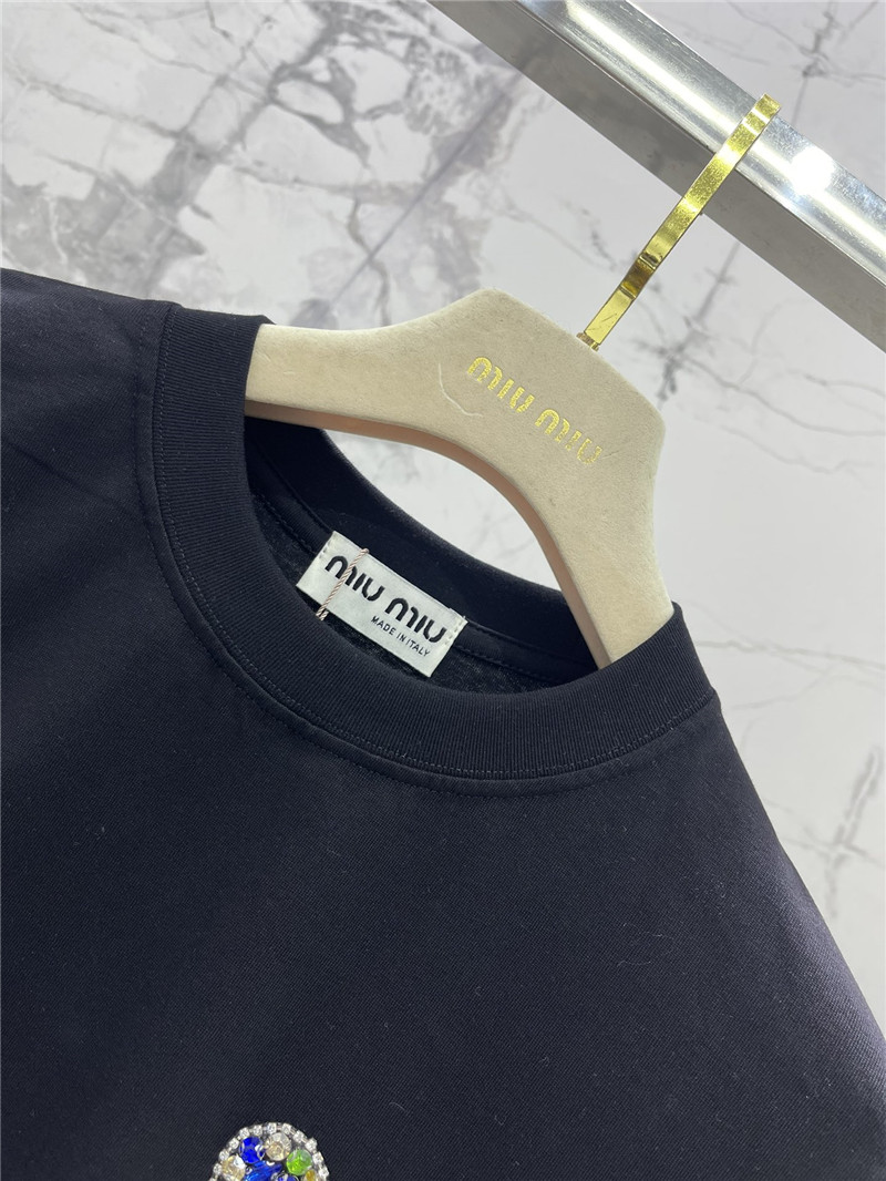 m1um1u new love color D1am0nd short-sleeved t-shirt