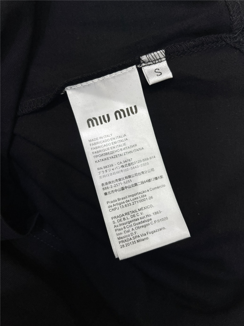 m1um1u new love color D1am0nd short-sleeved t-shirt