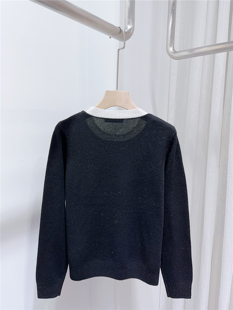 l0vis Vvtt0n logo cashmere sweater in navy luxury