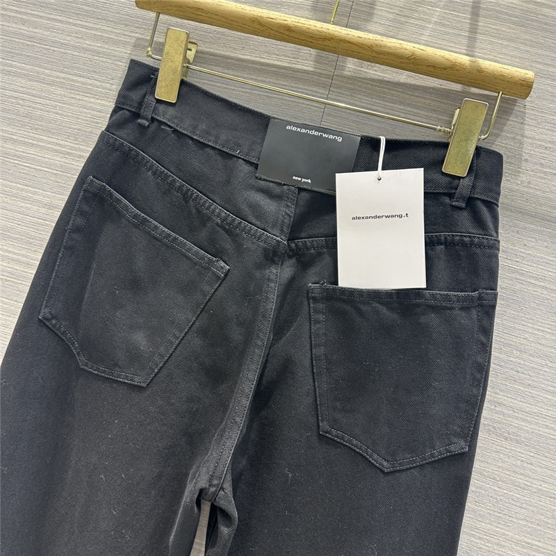 A1exa*der wang straight-leg jeans with rolled cuffs