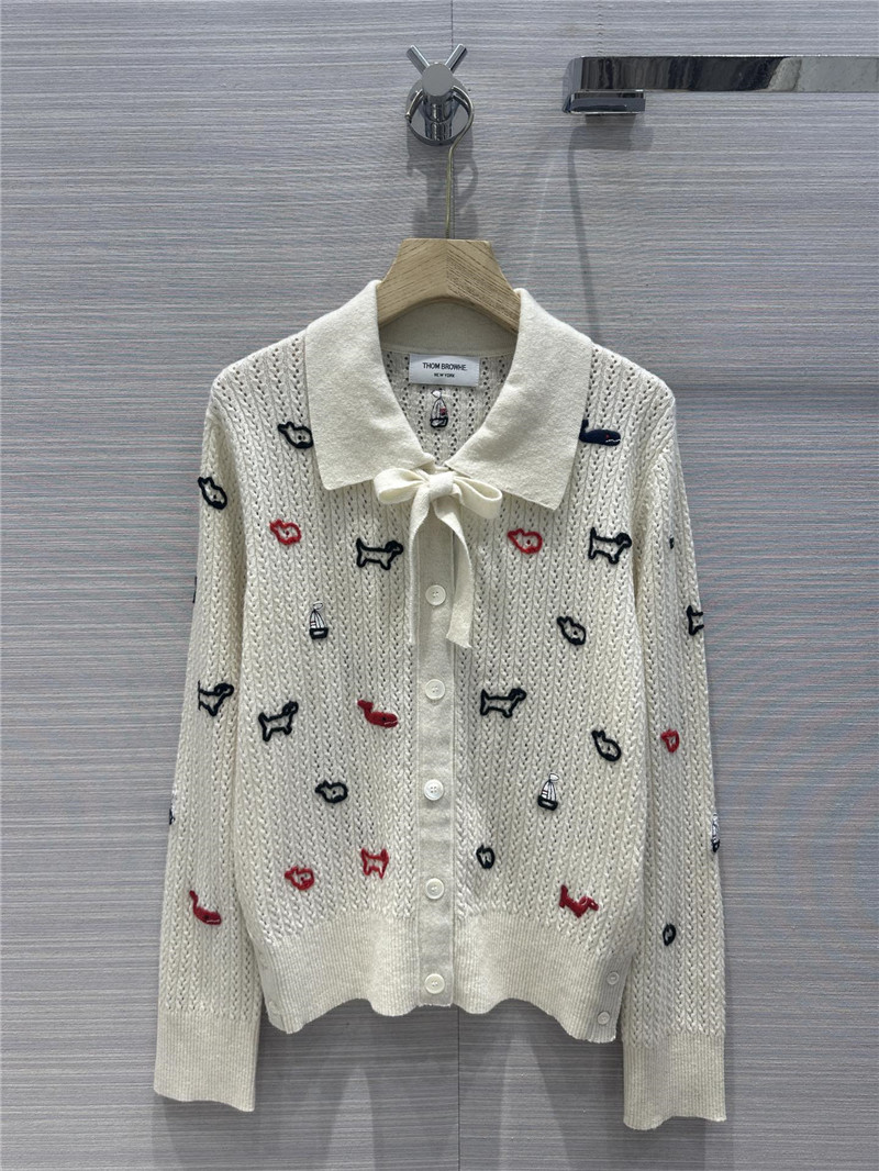 Thombrowne Collar Tie Cardigan
