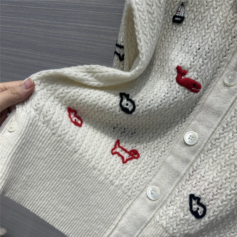 Thombrowne Collar Tie Cardigan