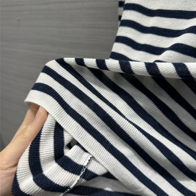 D10r linen mulberry silk stripe sweater
