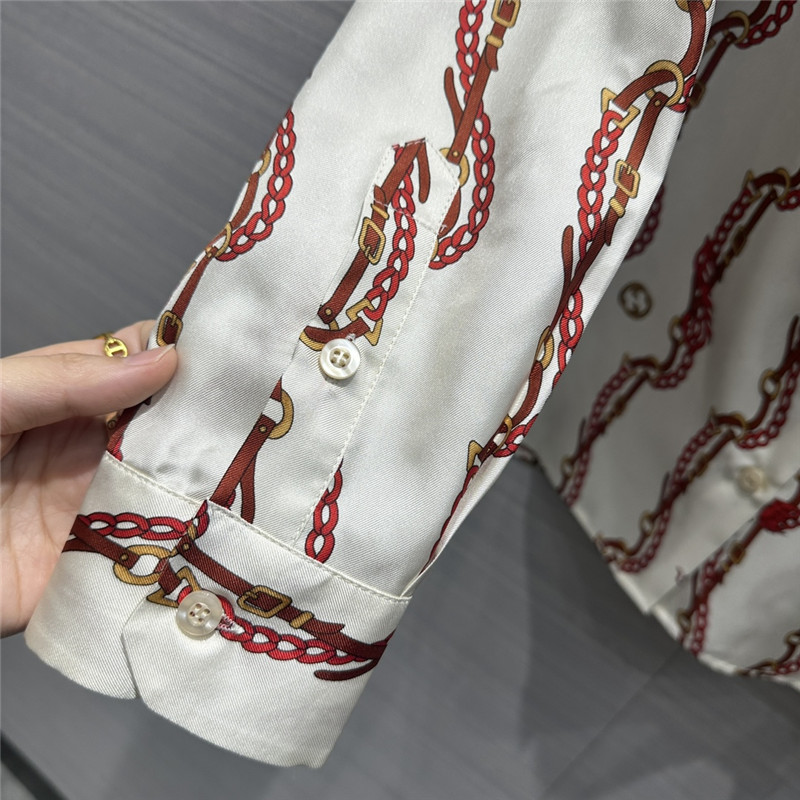 Gvc*1 chain flying dragon printing shirt