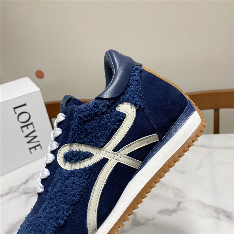 L0ew* dark blue flow runner sneakers