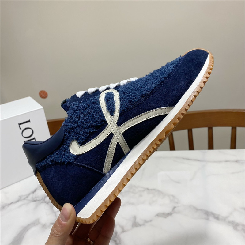 L0ew* dark blue flow runner sneakers