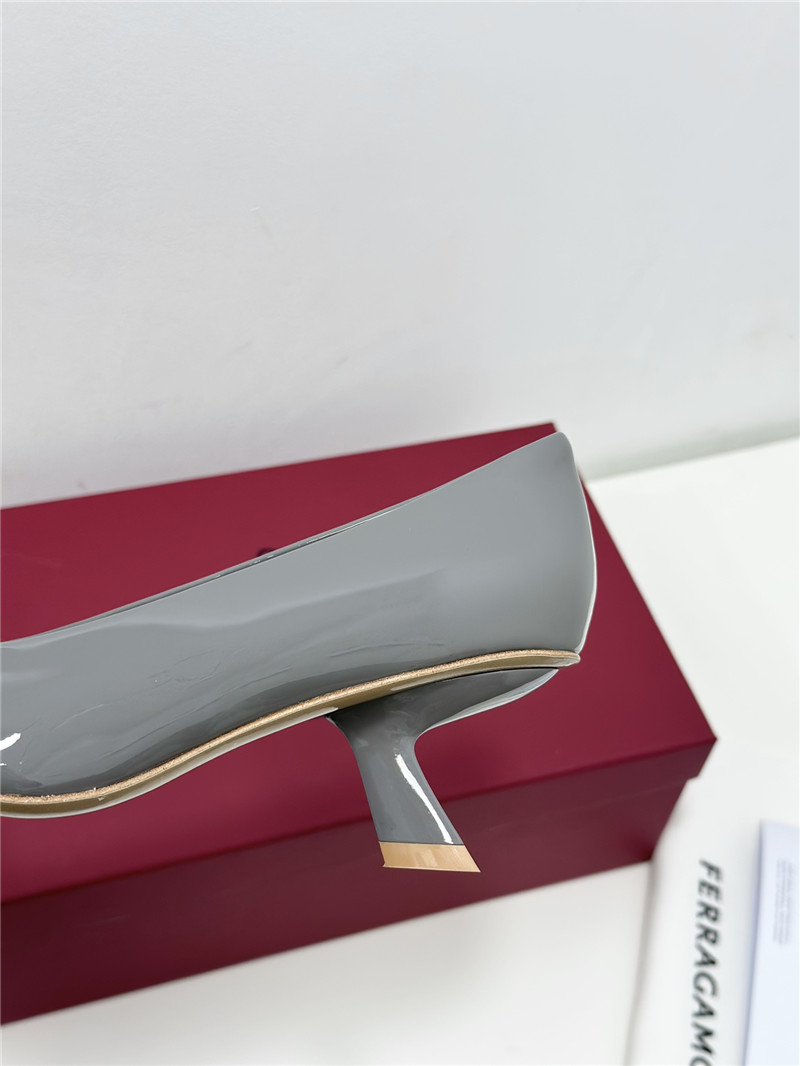 Salvatore Ferragamo bow square toe shoes