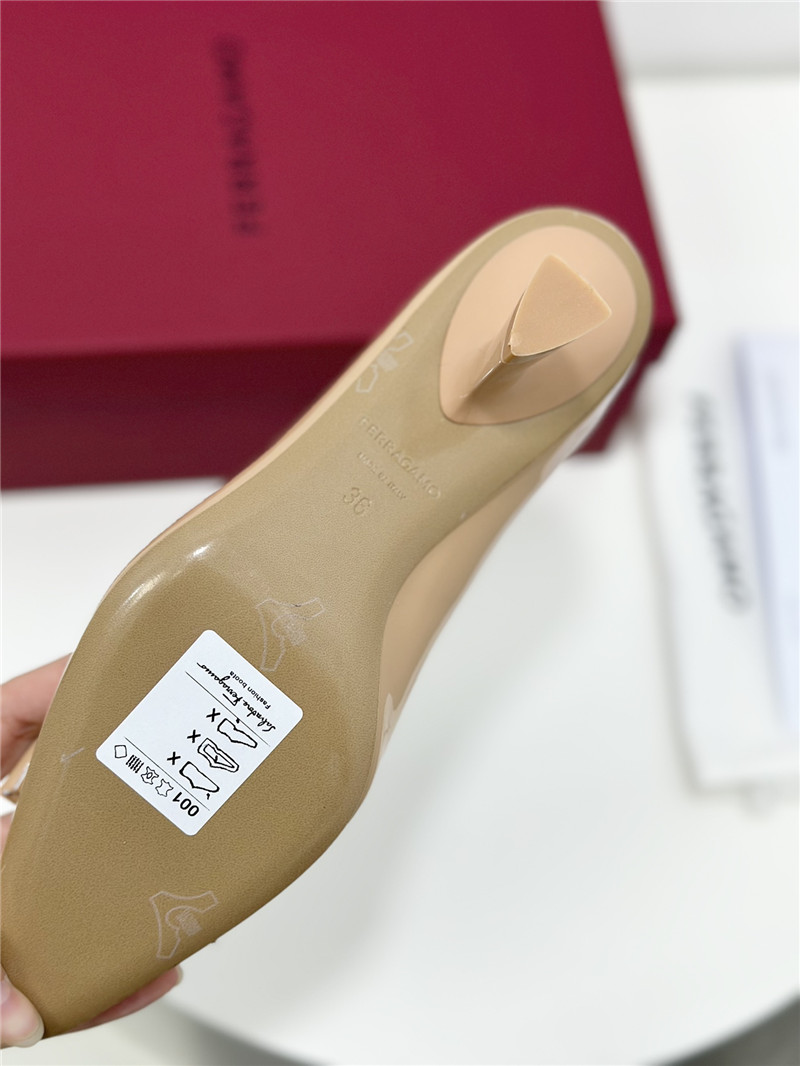 Salvatore Ferragamo bow square toe shoes