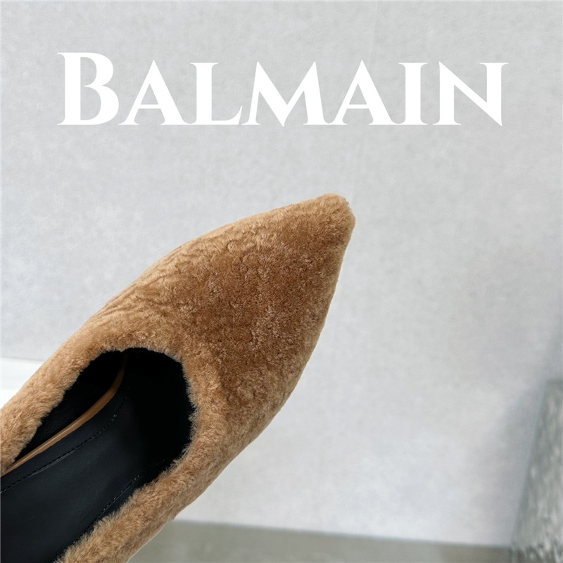 Balmain’s new Ruby lambswool stiletto mules