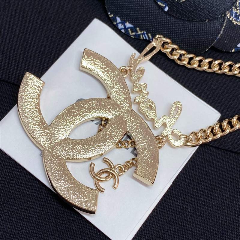 Ch**el starry sky Ch**el logo necklace