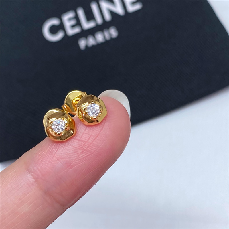 ce1i*e D1am0nd gold earrings