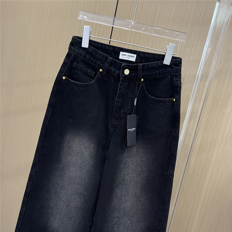 Y51 fermentation washed straight jeans