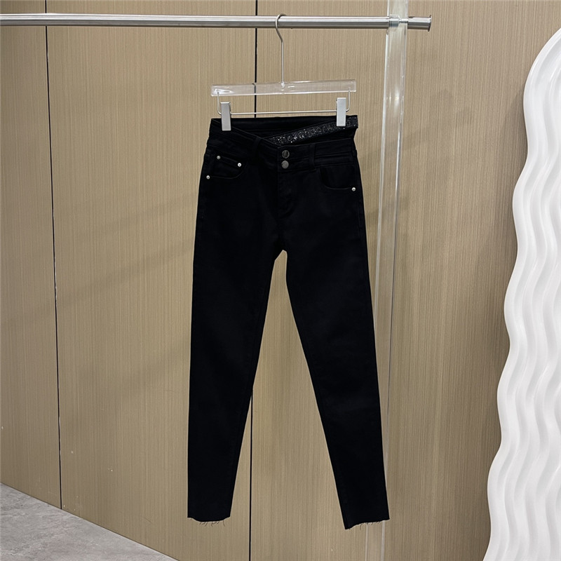 A1exa*der wang irregular high waist jeans
