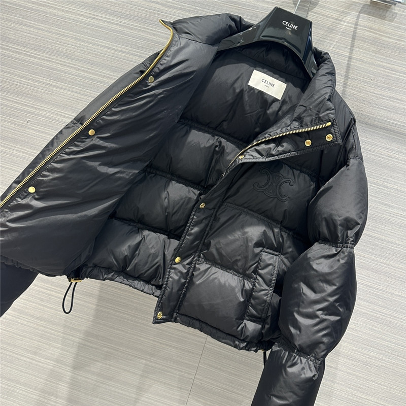 Ce1i*e arc de triomphe embroidered down jacket