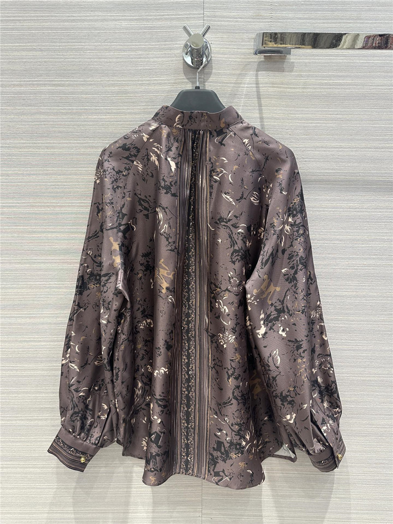 Vanitoo printed silk shirt