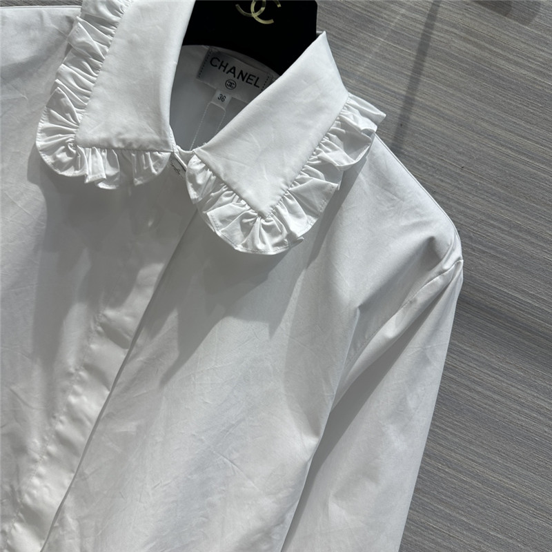 Ch**el new palace style lace collar shirt