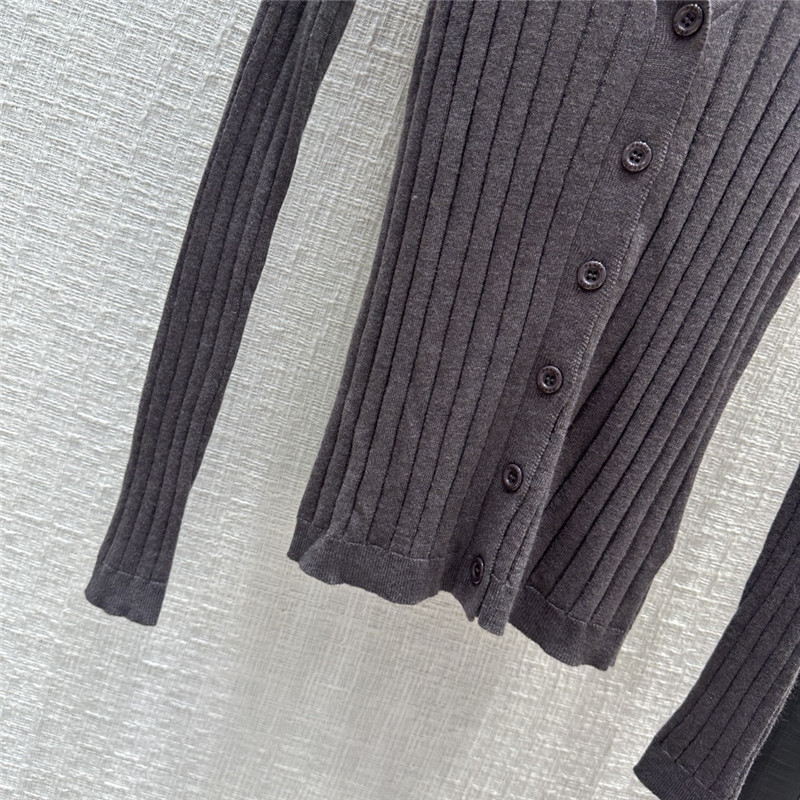 Pra*a ribbed knitted cardigan