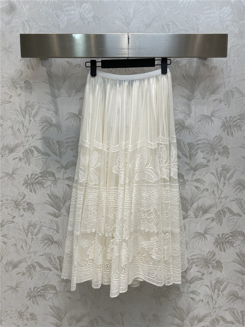 D10r high waist lace panel skirt