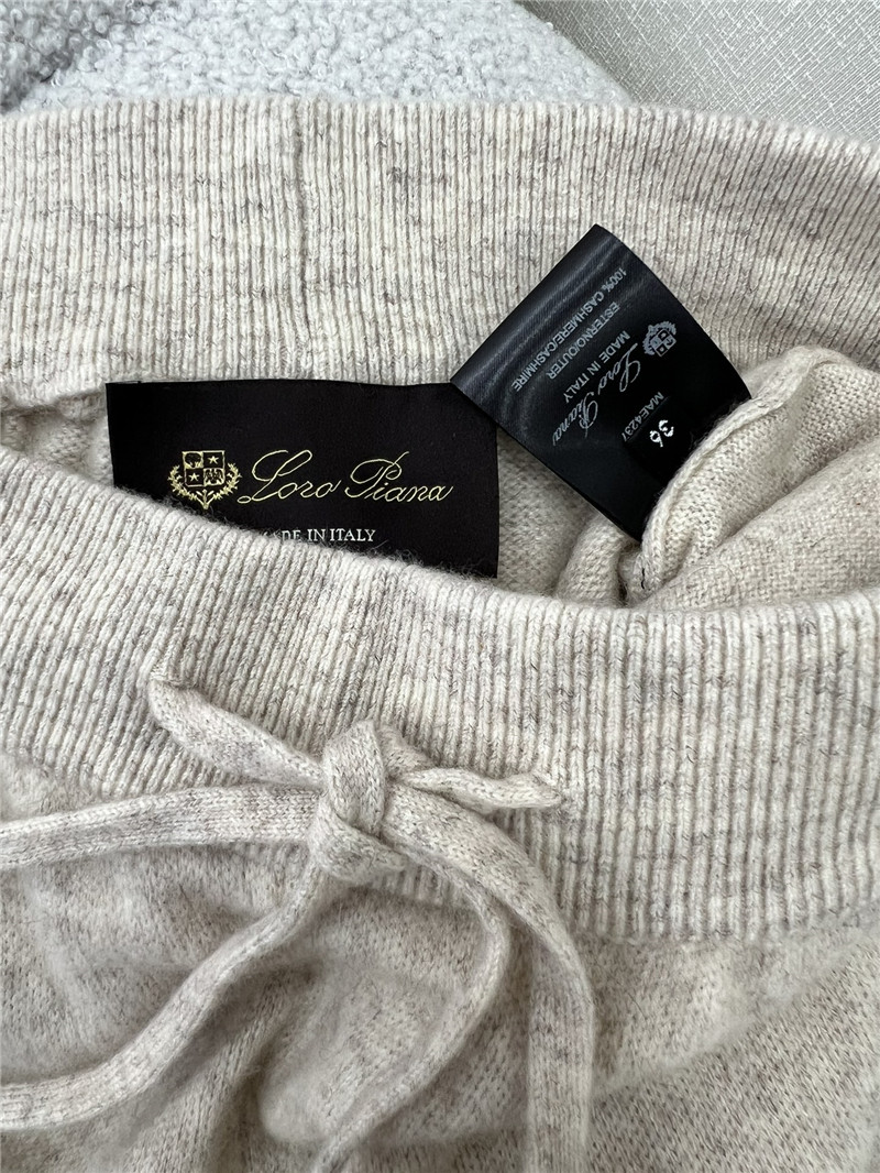 L0r0 P1ana wide leg cashmere loose trousers