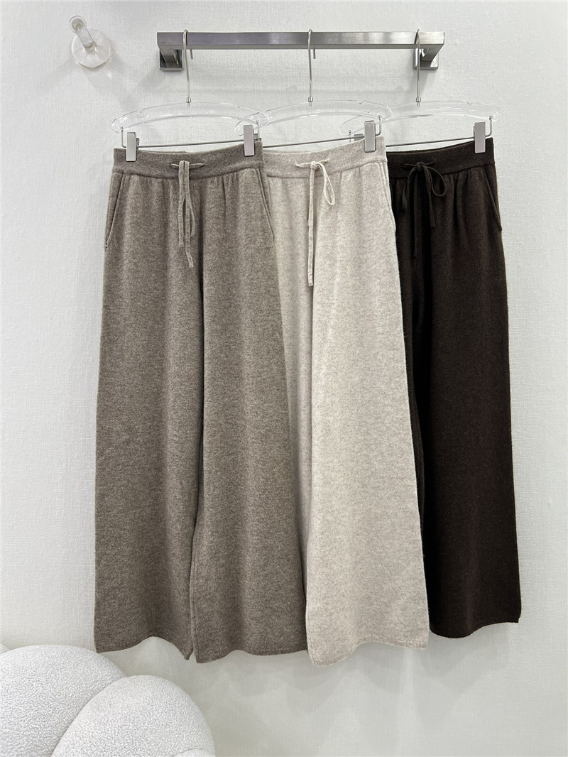 L0r0 P1ana wide leg cashmere loose trousers