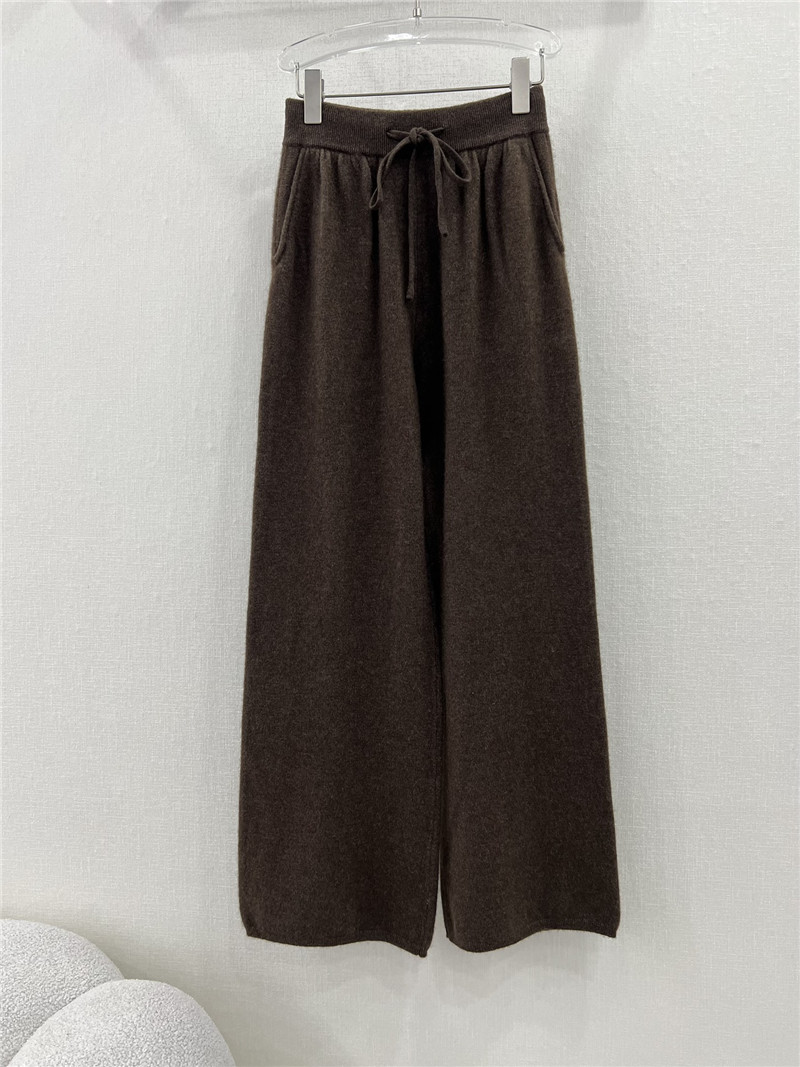 L0r0 P1ana wide leg cashmere loose trousers