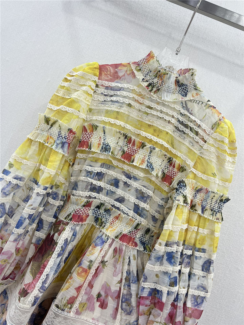 zimm turtleneck lantern sleeve mini dress