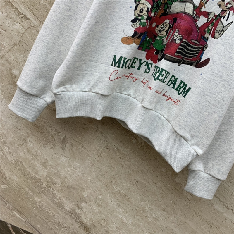 Ch**el christmas fleece sweatshirt in light grey