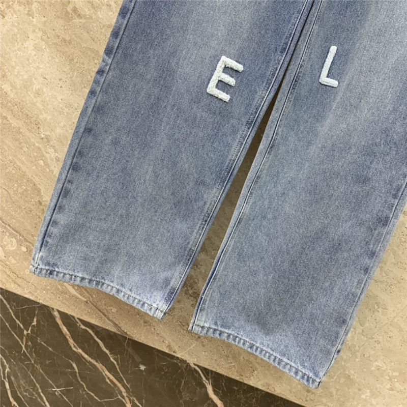 Ch**el towel embroidered logo jeans