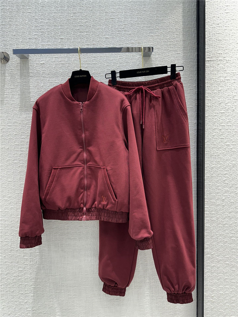 l0vis Vvtt0n lv jacquard patchwork sports suit