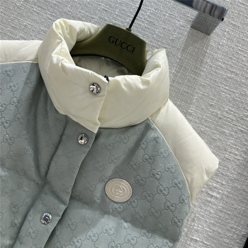 Gvc*1 morandi color contrast down vest