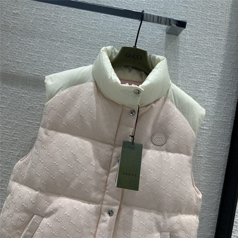 Gvc*1 morandi color contrast down vest