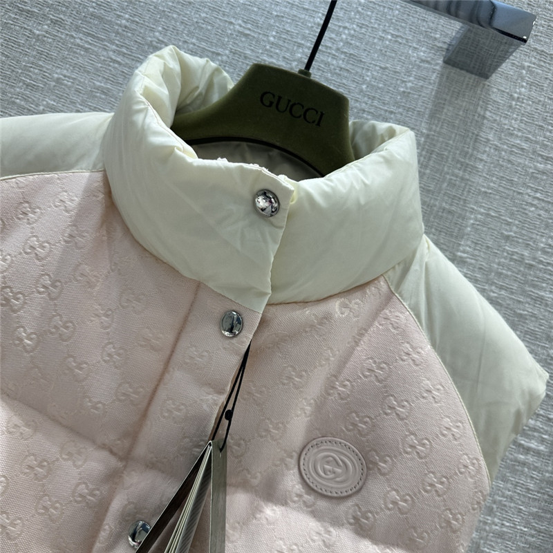 Gvc*1 morandi color contrast down vest
