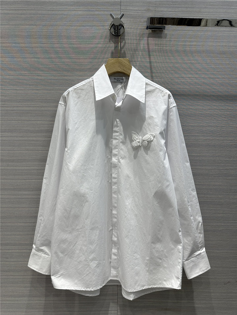 Va1e*ntin0 three-dimensional butterfly large shirt