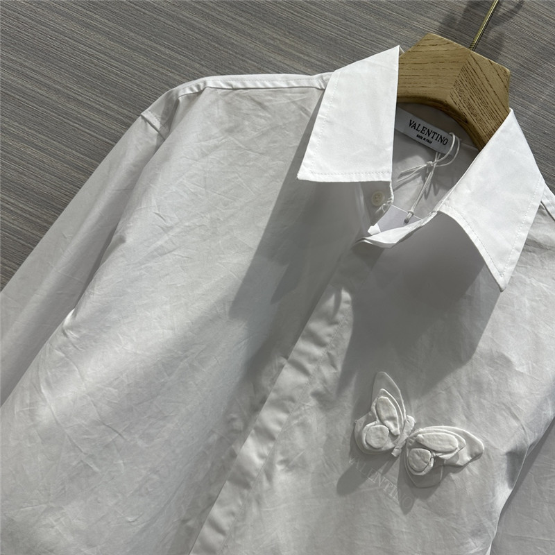 Va1e*ntin0 three-dimensional butterfly large shirt