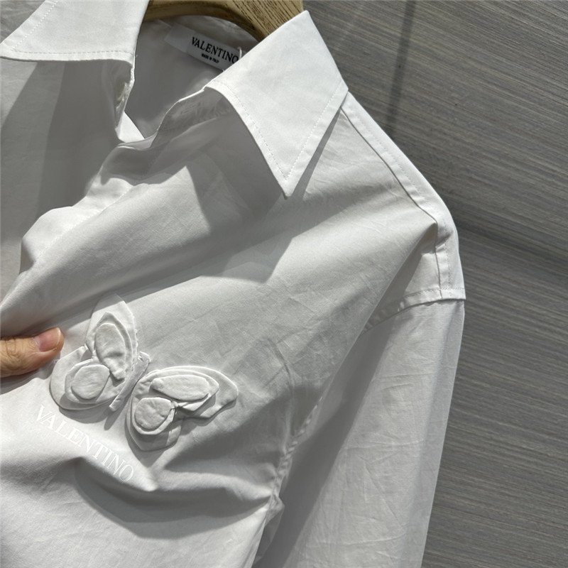 Va1e*ntin0 three-dimensional butterfly large shirt