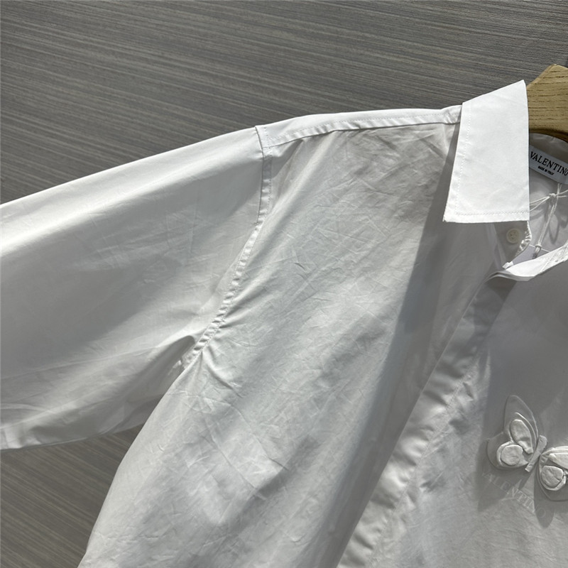Va1e*ntin0 three-dimensional butterfly large shirt