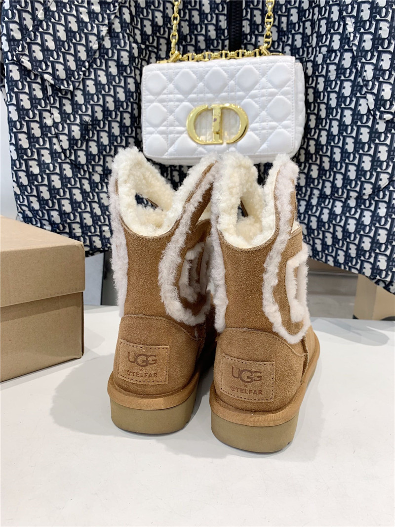 UGG x Telfar Denim Brown Mini Boot