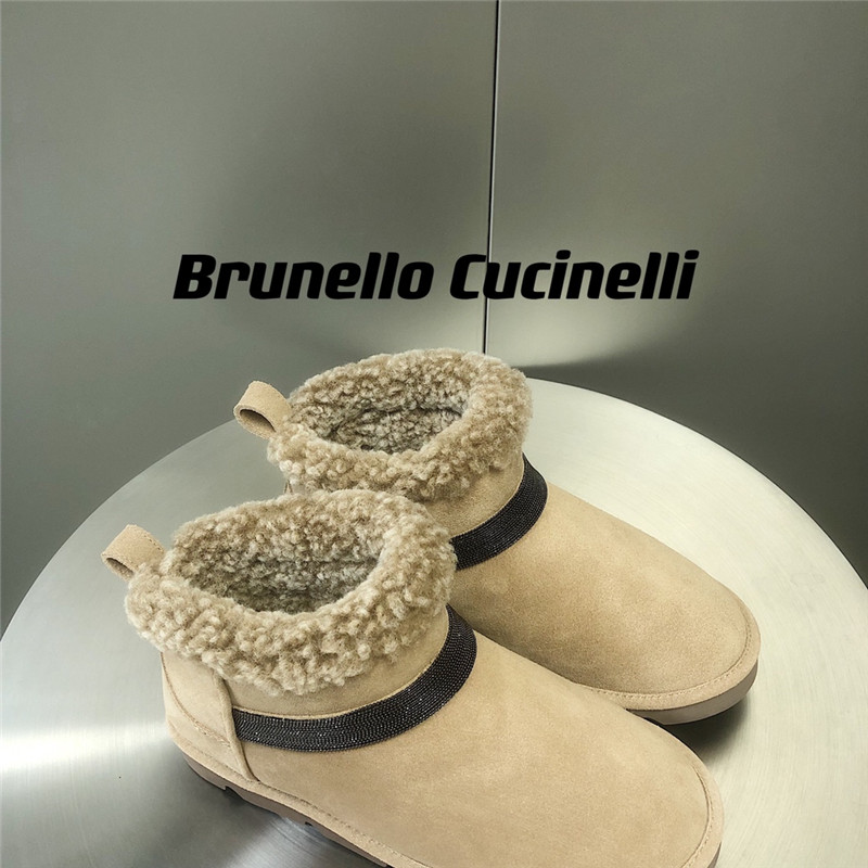 BC Suede Leather Shearling Cozy Booties
