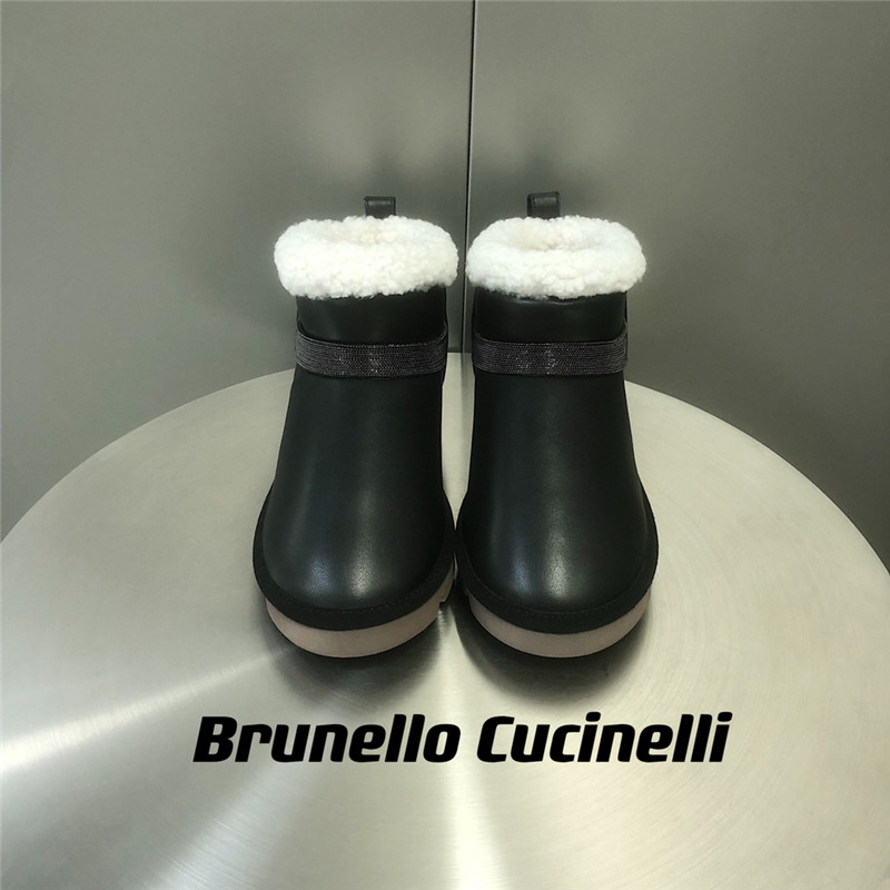BC Leather Shearling Cozy Booties