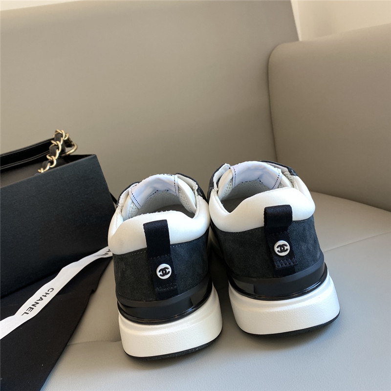 Ch**el sneakers women black white