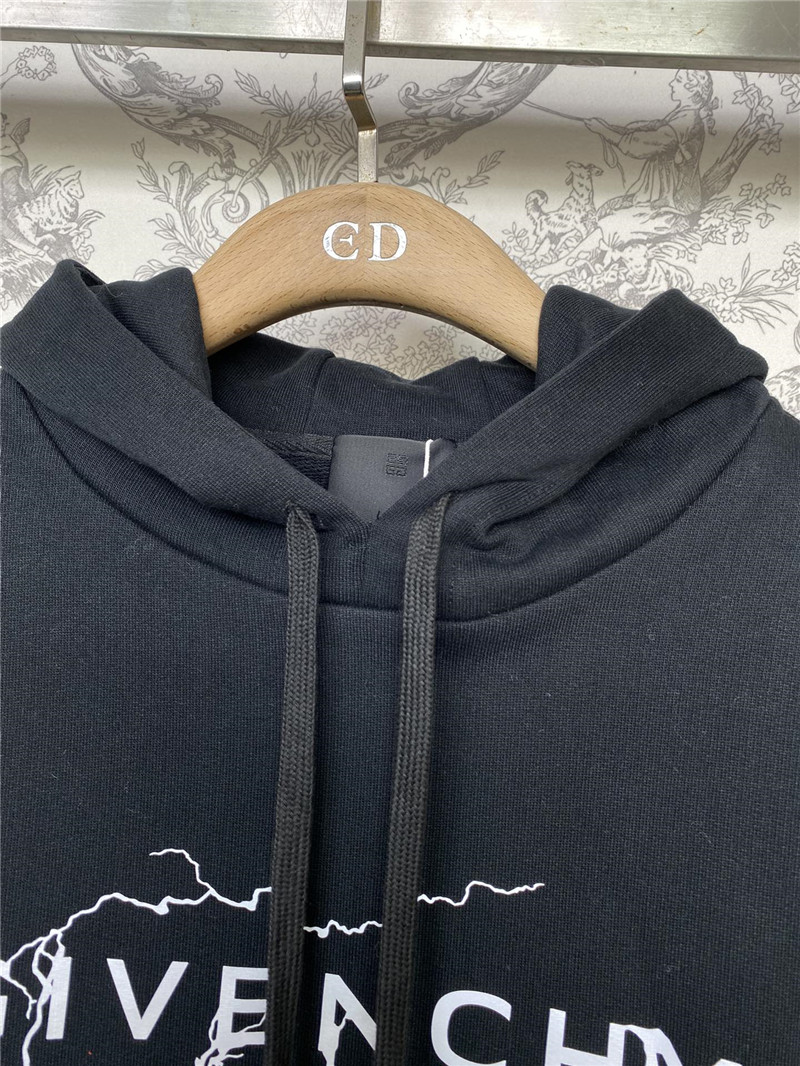 Givenchy Logo Lightning Hooded Sweatshirt