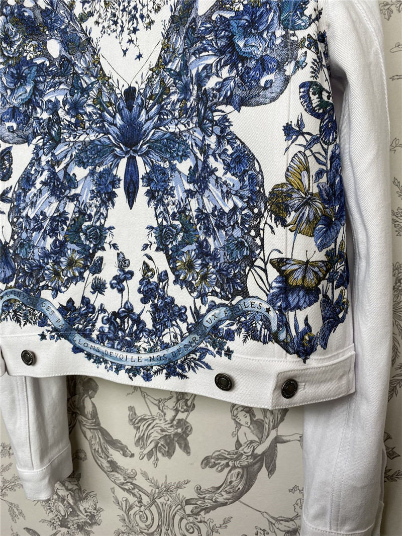 D10r new butterfly material denim jacket