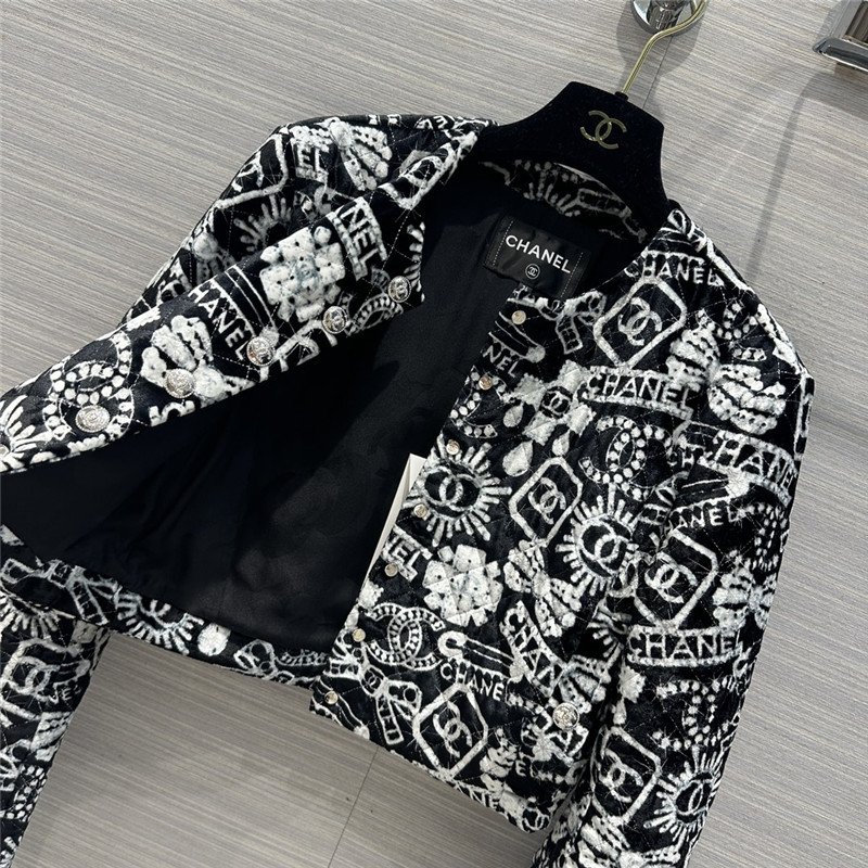 Ch**el silk quilted jacket