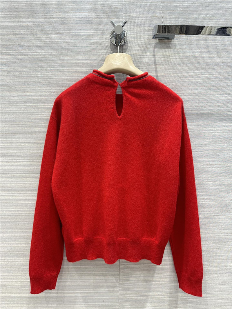 BC Knitted Cashmere Sweater in White