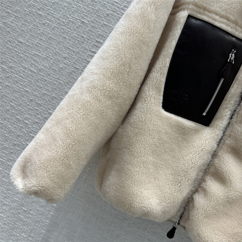 L0r0 P1ana wool grained leather jacket