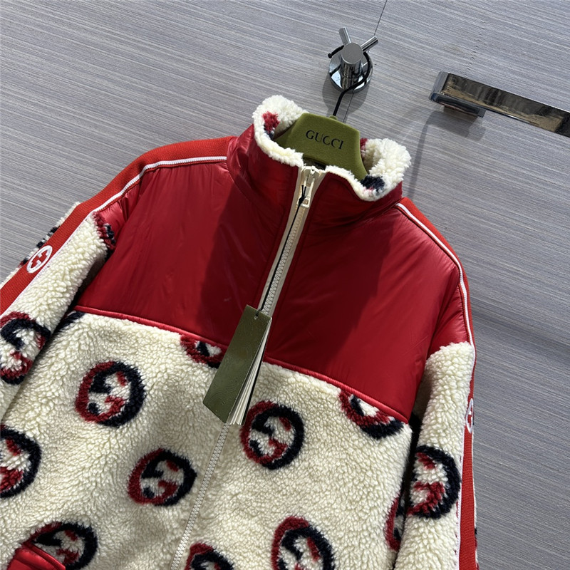Gvc*1 sherpa zipped puffer jacket