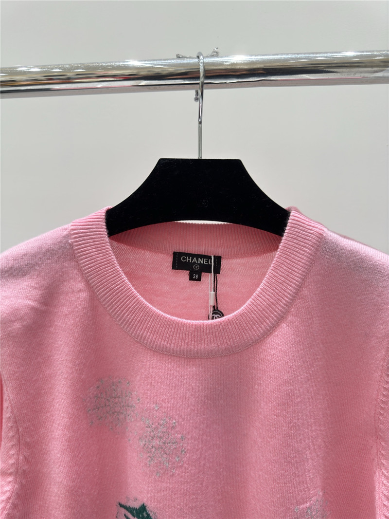 Ch**el christmas knitted sweater in pink