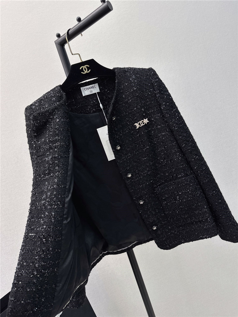 Ch**el new shiny silk woven jacket