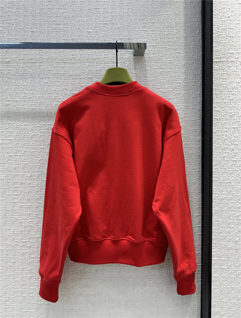 Gvc*1 sequined logo sweatshirt red