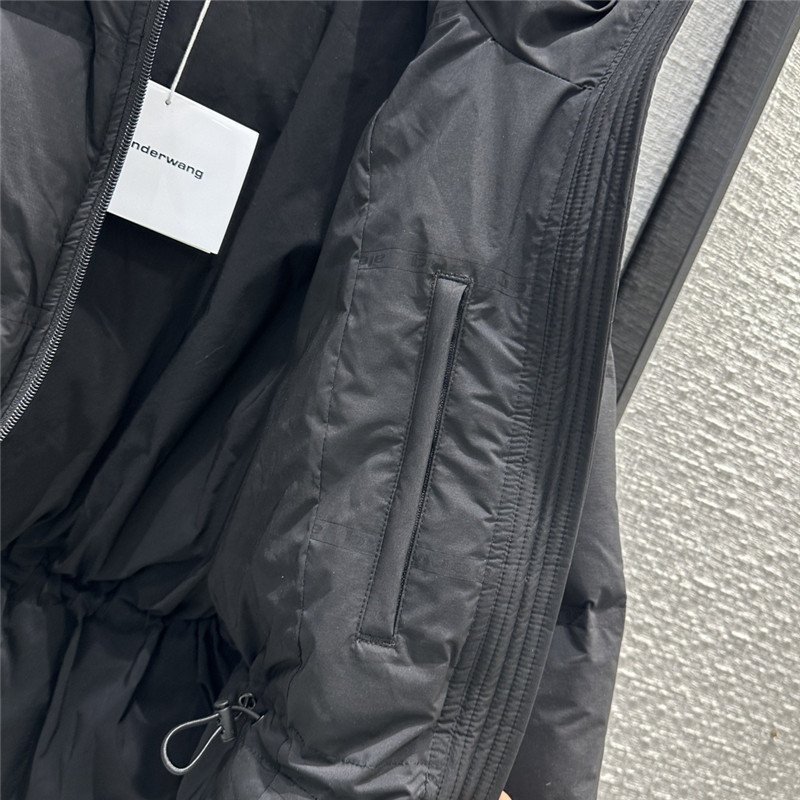 A1exa*der wang medium short black waisted down jacket